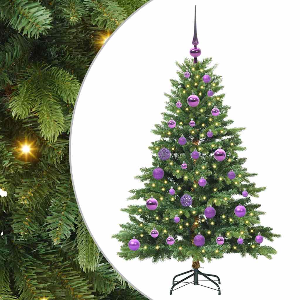 vidaXL Sztuczna choinka z 150 diodami LED Zielony 120 cm PE i PVC