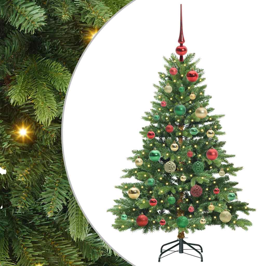 vidaXL Sztuczna choinka z 150 diodami LED Zielony 120 cm PE i PVC