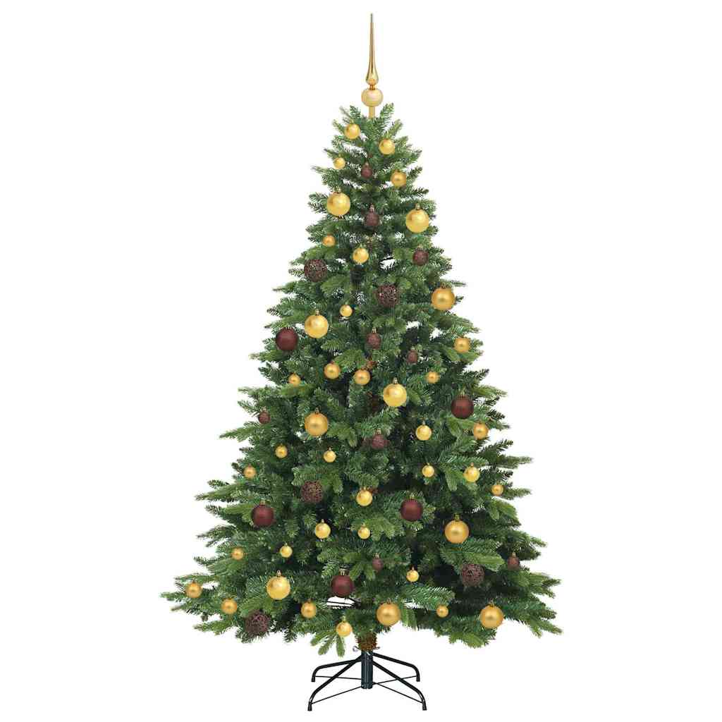 vidaXL Sztuczna choinka z 300 diodami LED Zielony 180 cm PE i PVC