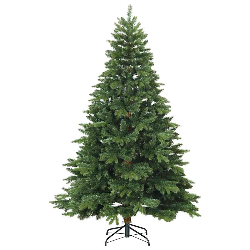 vidaXL Sztuczna choinka z 300 diodami LED Zielony 240 cm PE i PVC