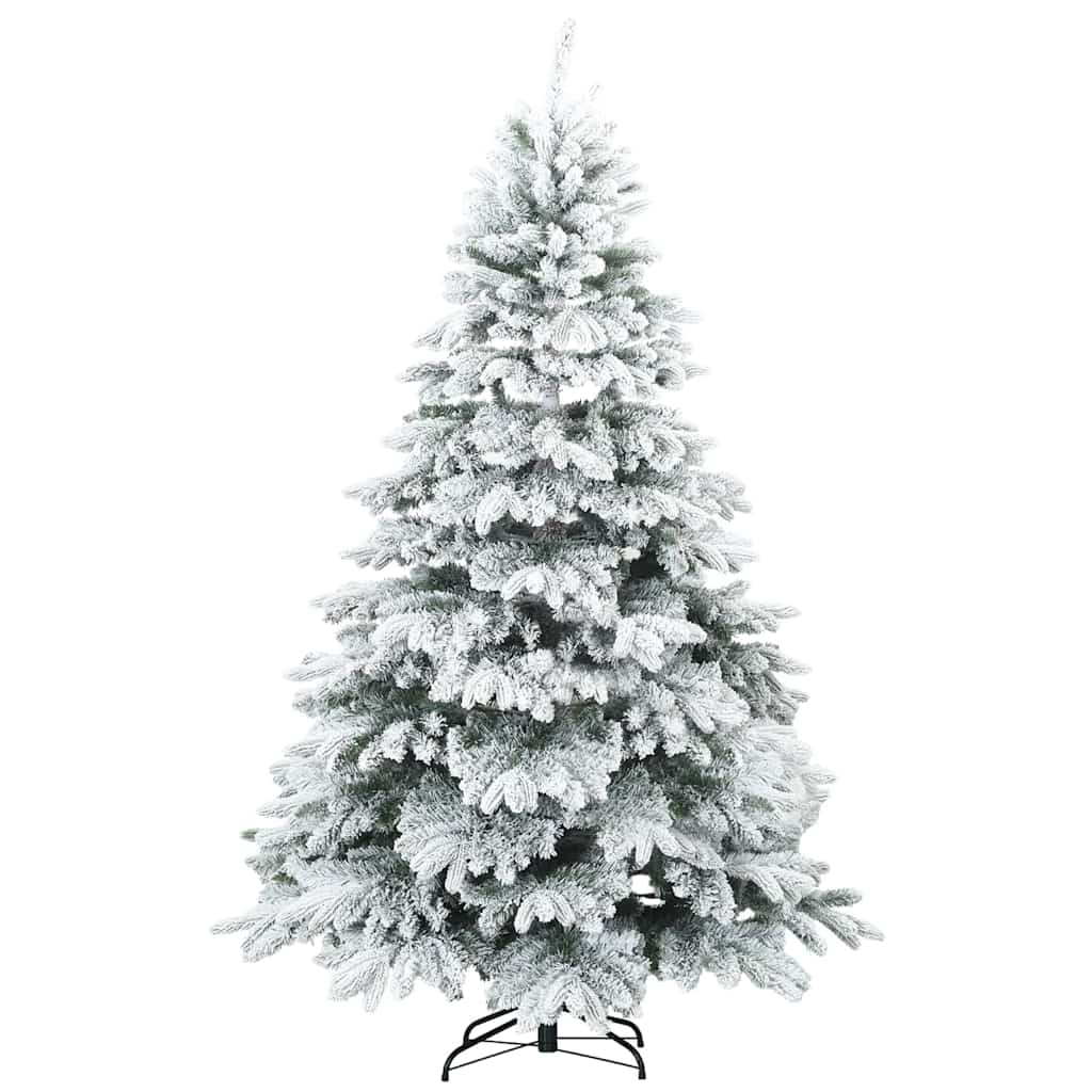 vidaXL Sztuczna choinka z 300 diodami LED Biały 180 cm PE i PVC