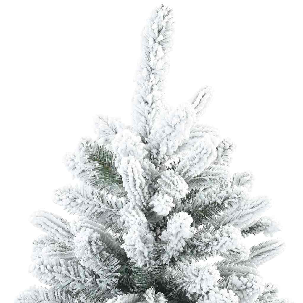 vidaXL Sztuczna choinka z 300 diodami LED Biały 210 cm PE i PVC