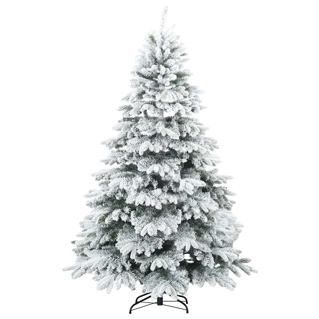 vidaXL Sztuczna choinka z 300 diodami LED Biały 240 cm PE i PVC