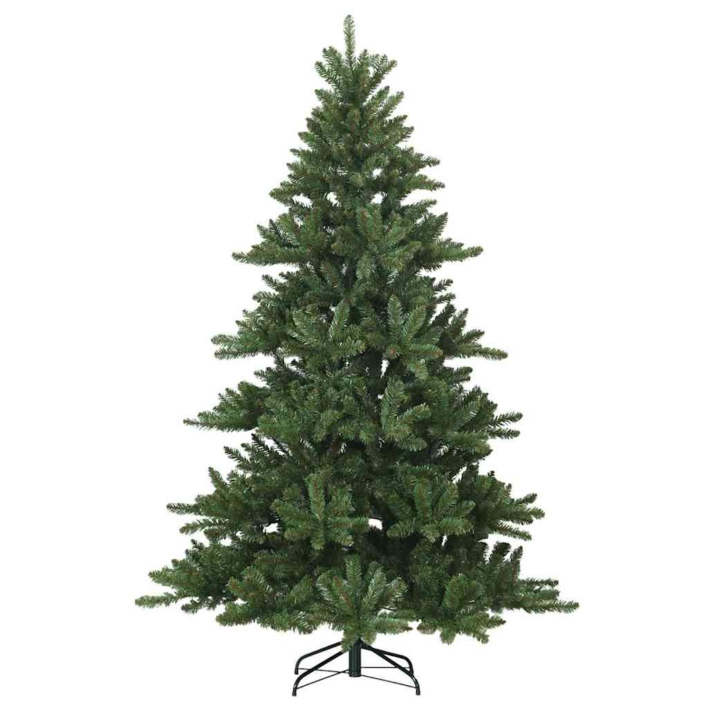 vidaXL Sztuczna choinka z zawiasami Zielony 180 cm PVC i stal