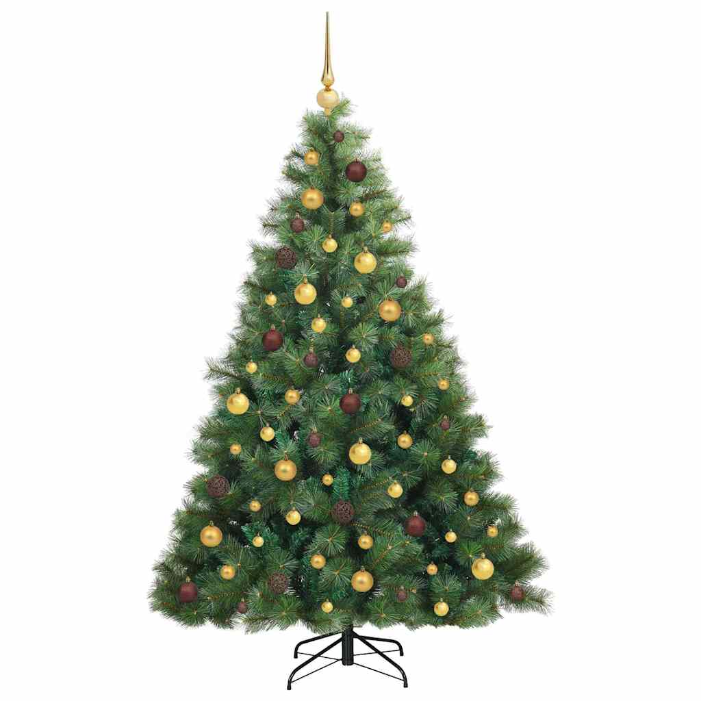 vidaXL Sztuczna choinka z 300 diodami LED Zielony 180 cm PE i PVC