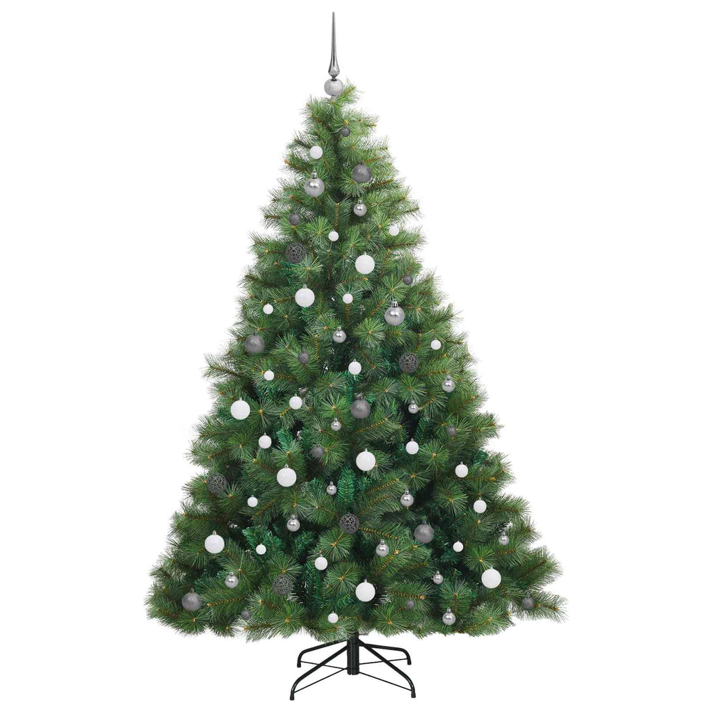 vidaXL Sztuczna choinka z 300 diodami LED Zielony 210 cm PE i PVC