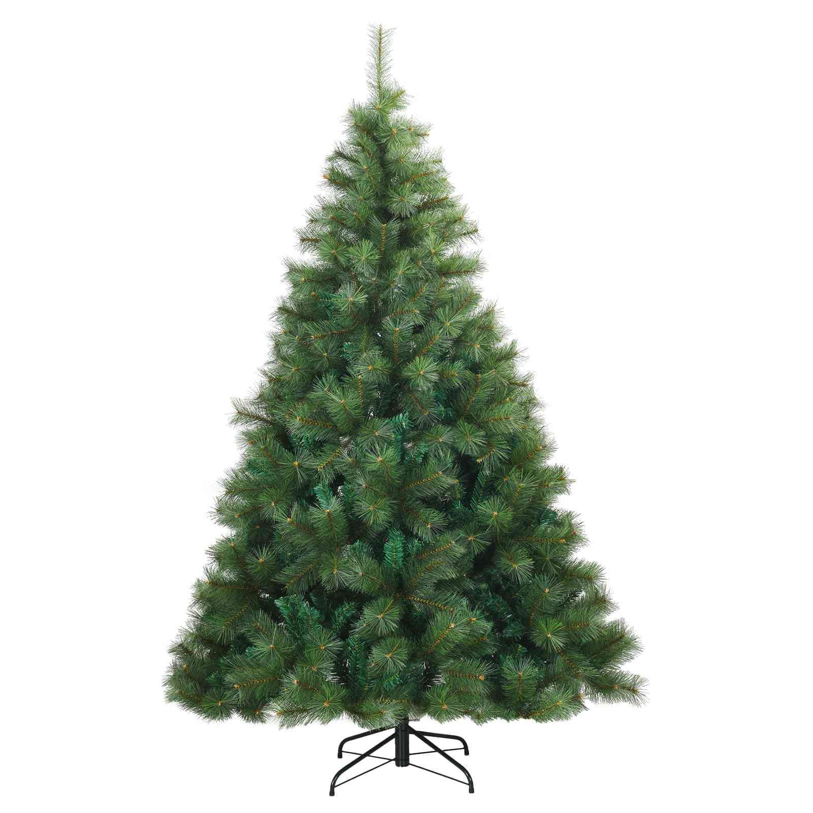 vidaXL Sztuczna choinka z 300 diodami LED Zielony 210 cm PE i PVC