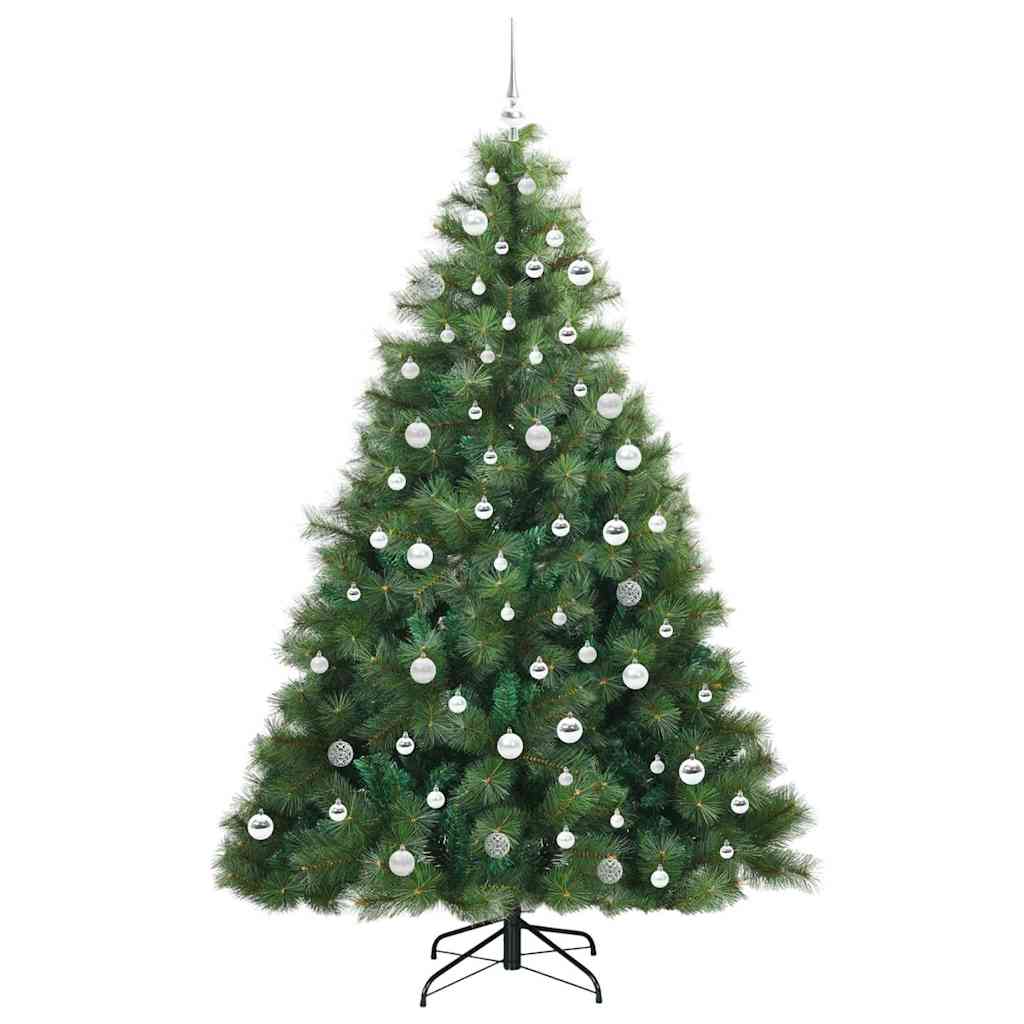vidaXL Sztuczna choinka z 300 diodami LED Zielony 210 cm PE i PVC