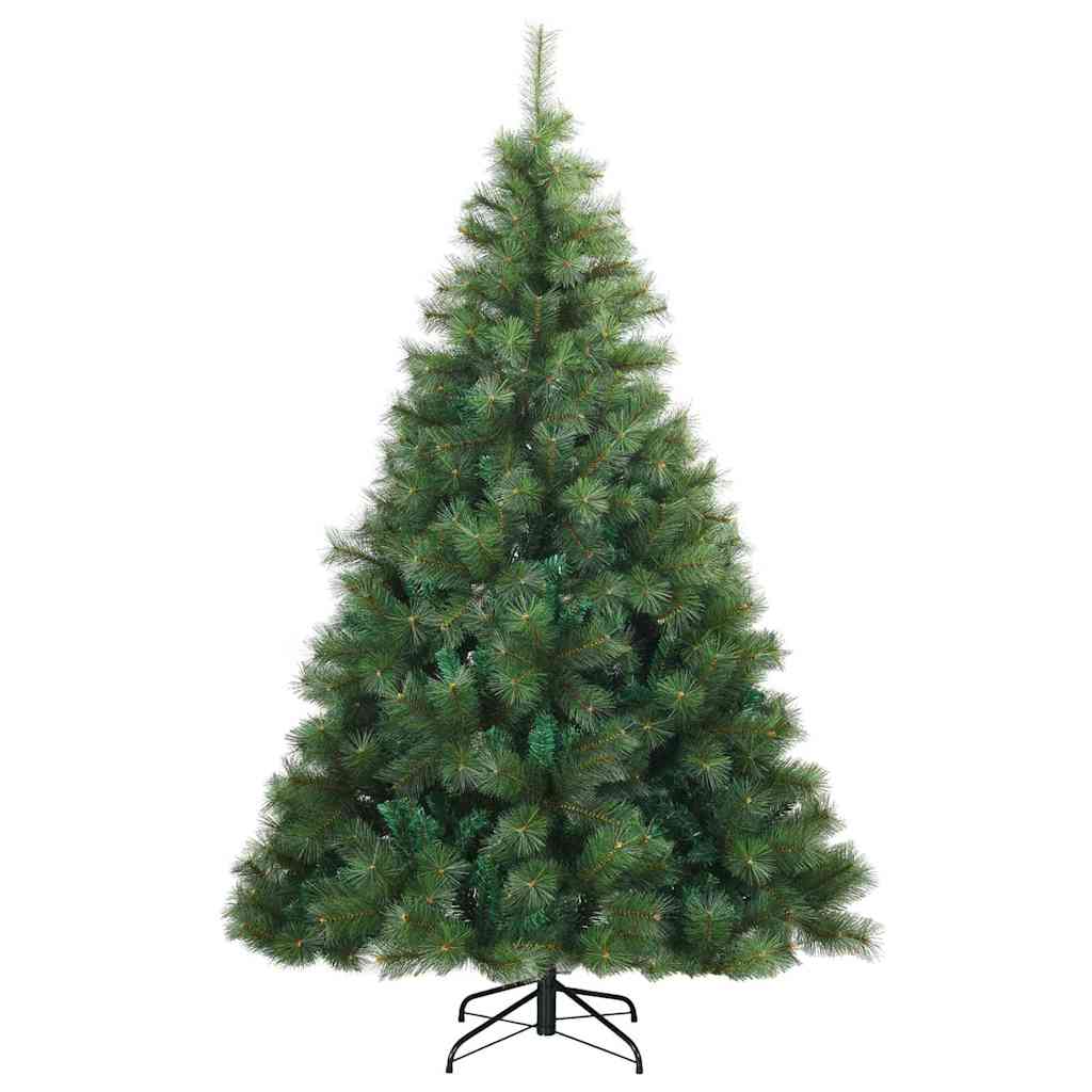 vidaXL Sztuczna choinka z 300 diodami LED Zielony 240 cm PE i PVC