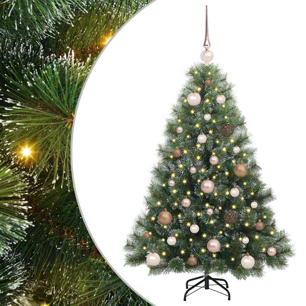 vidaXL Sztuczna choinka z 150 diodami LED Zielony 120 cm PE i PVC