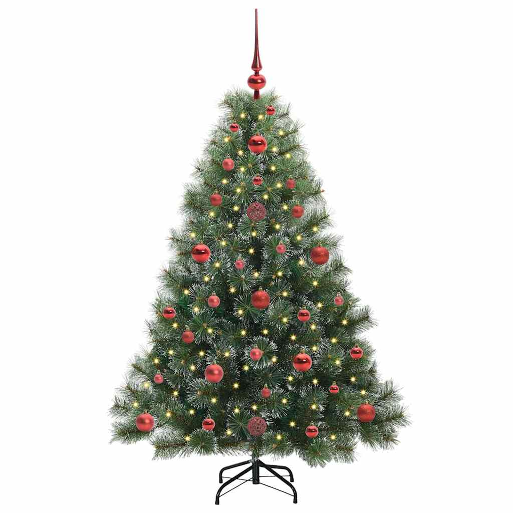vidaXL Sztuczna choinka z 150 diodami LED Zielony 120 cm PE i PVC