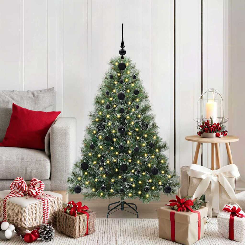 vidaXL Sztuczna choinka z 150 diodami LED Zielony 120 cm PE i PVC
