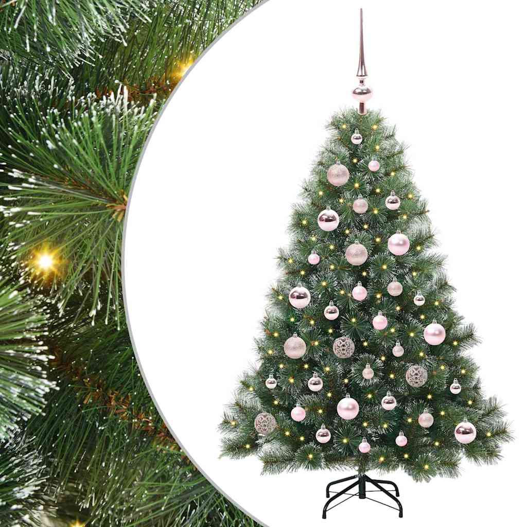 vidaXL Sztuczna choinka z 150 diodami LED Zielony 120 cm PE i PVC