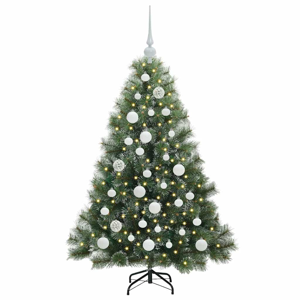 vidaXL Sztuczna choinka z 150 diodami LED Zielony 120 cm PE i PVC