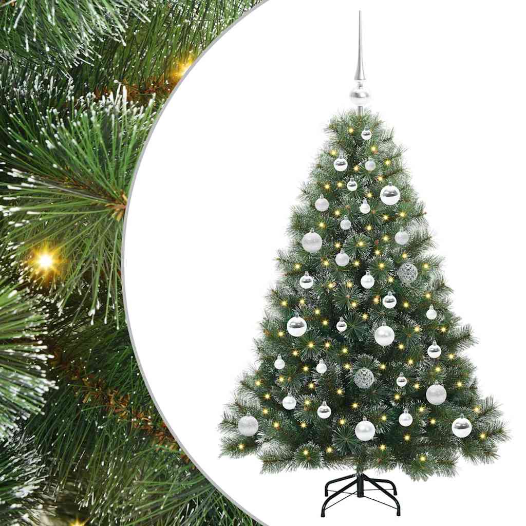 vidaXL Sztuczna choinka z 150 diodami LED Zielony 120 cm PE i PVC