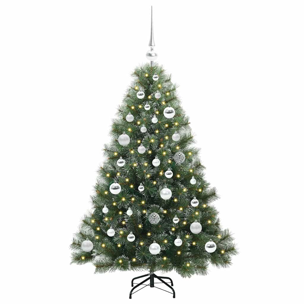 vidaXL Sztuczna choinka z 150 diodami LED Zielony 120 cm PE i PVC