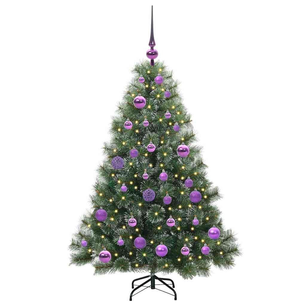 vidaXL Sztuczna choinka z 150 diodami LED Zielony 120 cm PE i PVC