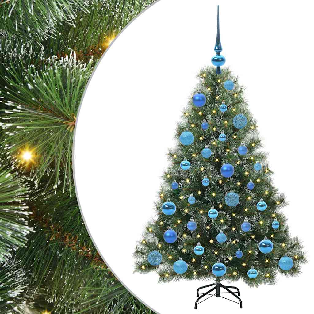 vidaXL Sztuczna choinka z 150 diodami LED Zielony 120 cm PE i PVC