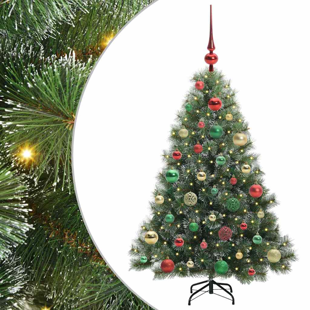 vidaXL Sztuczna choinka z 150 diodami LED Zielony 120 cm PE i PVC