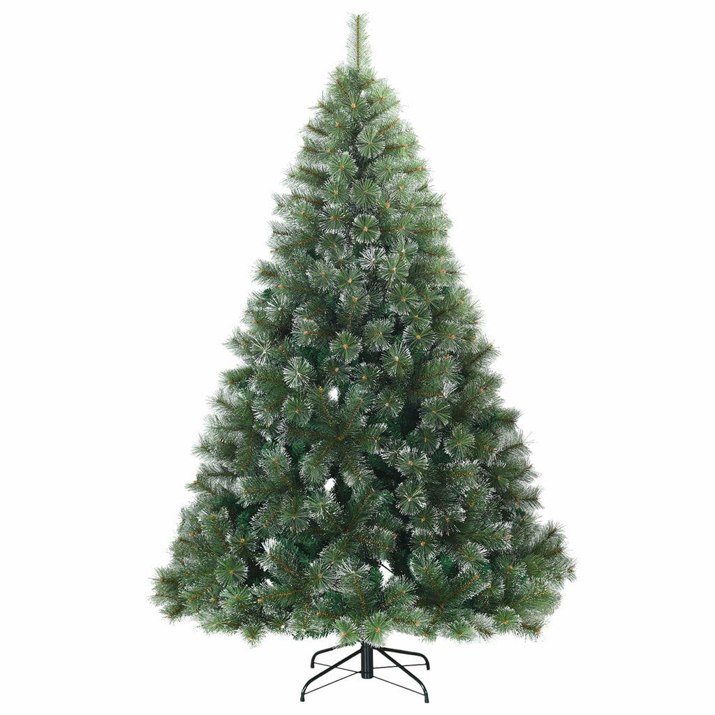 vidaXL Sztuczna choinka z 300 diodami LED Zielony 210 cm PE i PVC