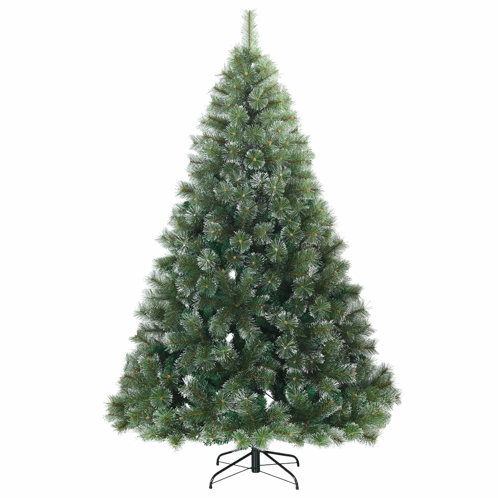 vidaXL Sztuczna choinka z 300 diodami LED Zielony 210 cm PE i PVC