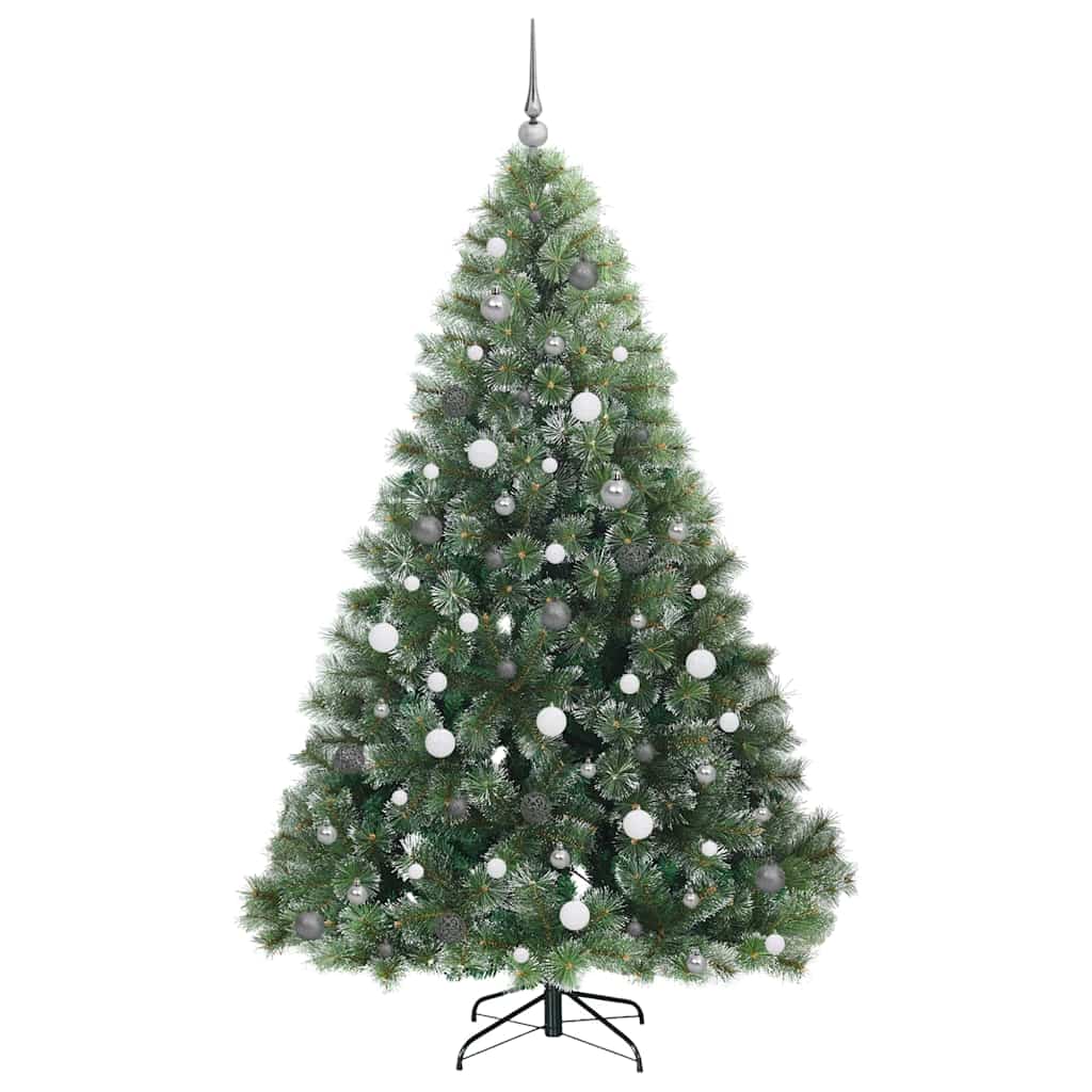 vidaXL Sztuczna choinka z 300 diodami LED Zielony 210 cm PE i PVC