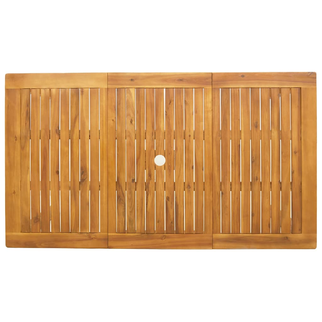 vidaXL Zestaw do jadalni w ogrodzie 7 pcs Brązowy Lite Drewno Akacji