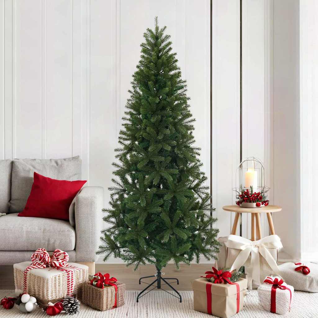 vidaXL Sztuczna choinka z podstawą Zielony 180 cm PVC, PE i stal