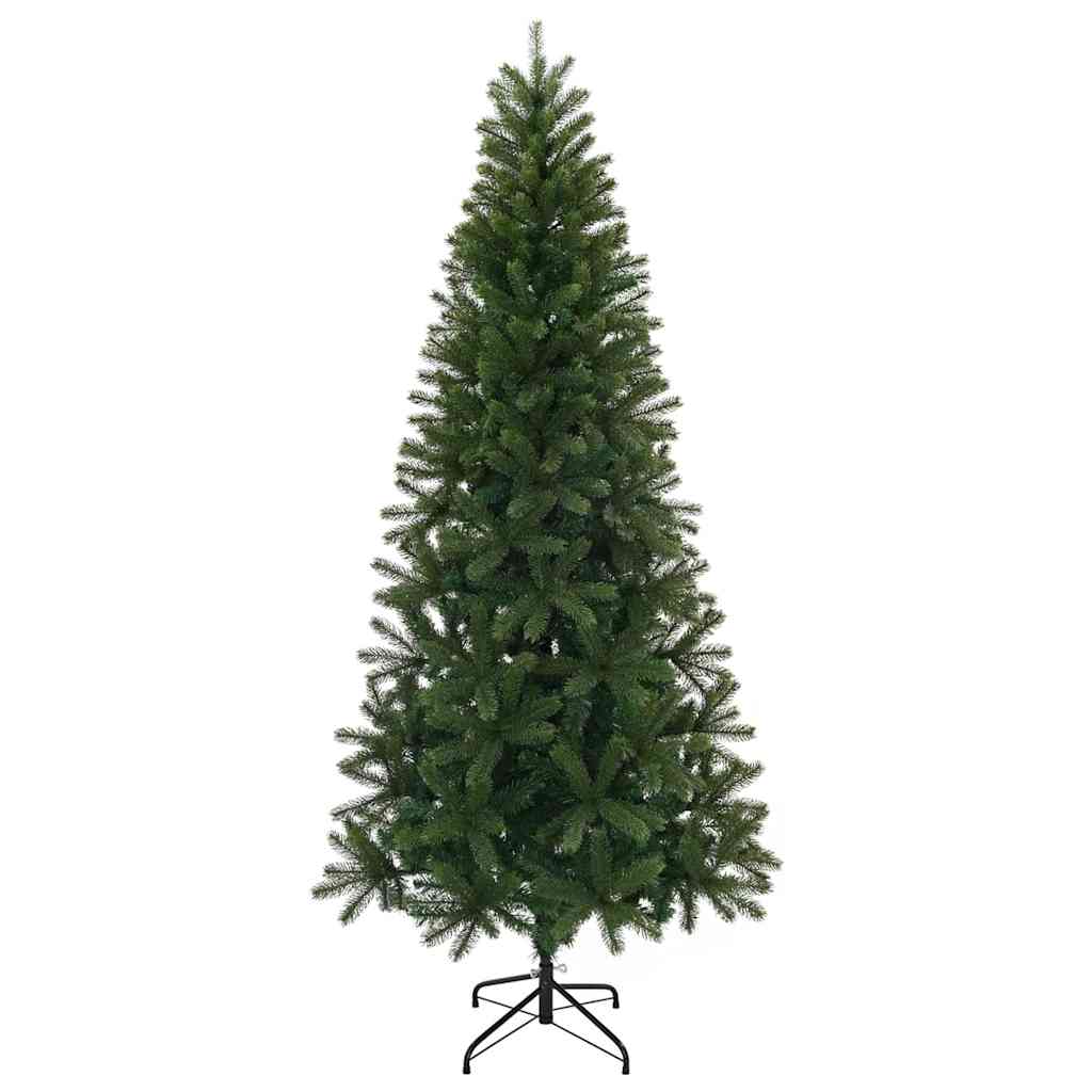 vidaXL Sztuczna choinka z podstawą Zielony 210 cm PVC, PE i stal