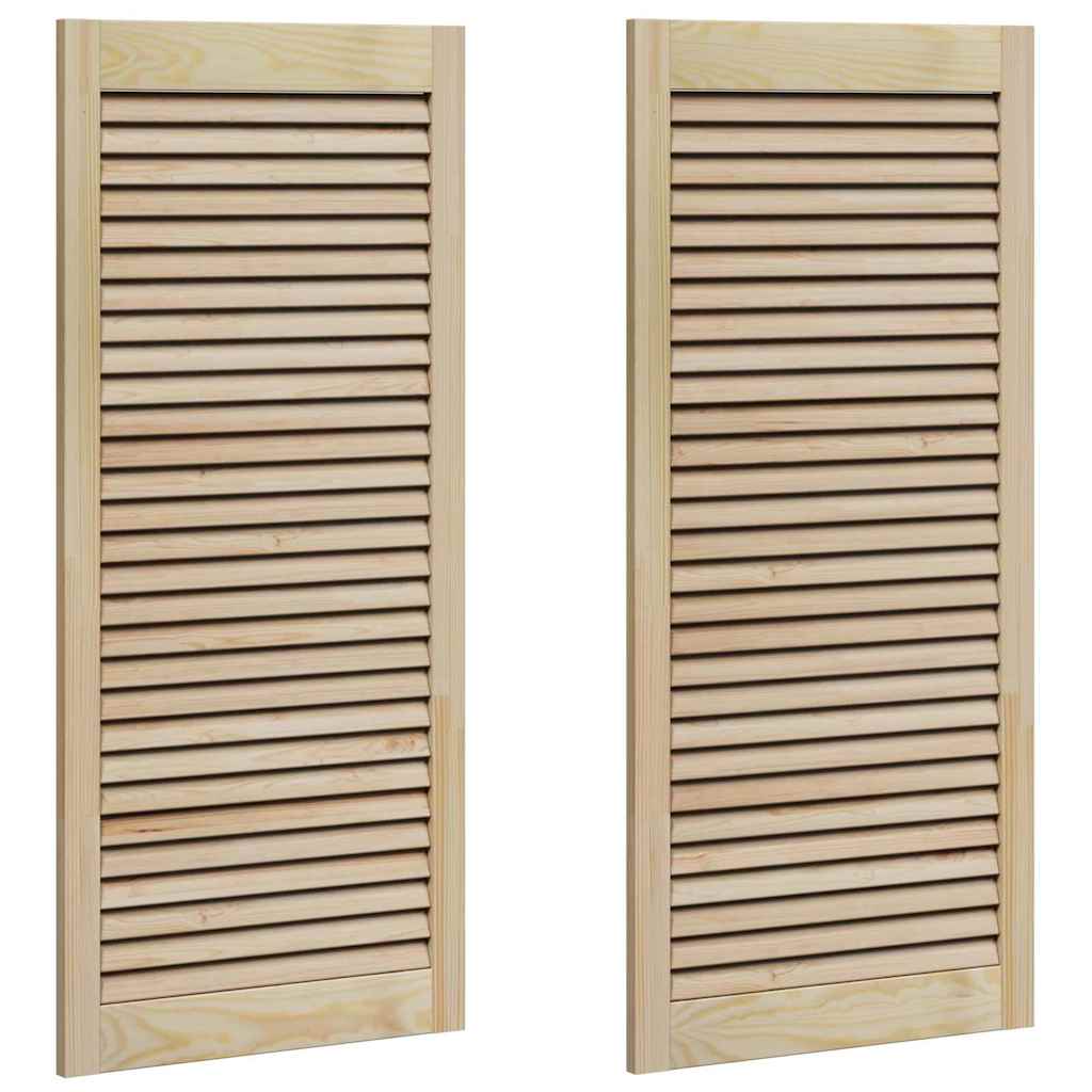 vidaXL Drzwi do szafki z drzwiami 2 pcs Naturalny 49,5 x 2,1 x 110 cm