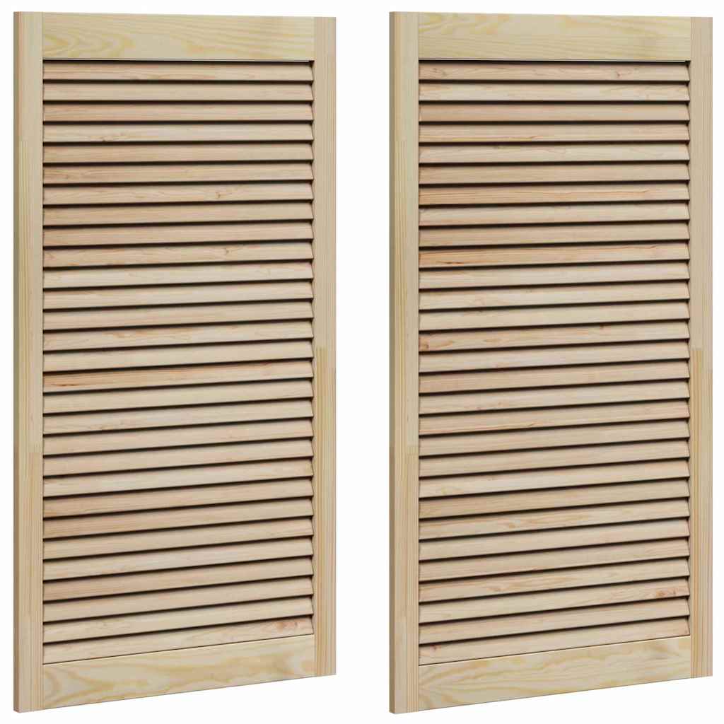 vidaXL Drzwi do szafki z drzwiami 2 szt. naturalny 110 x 2,1 x 59,5 cm