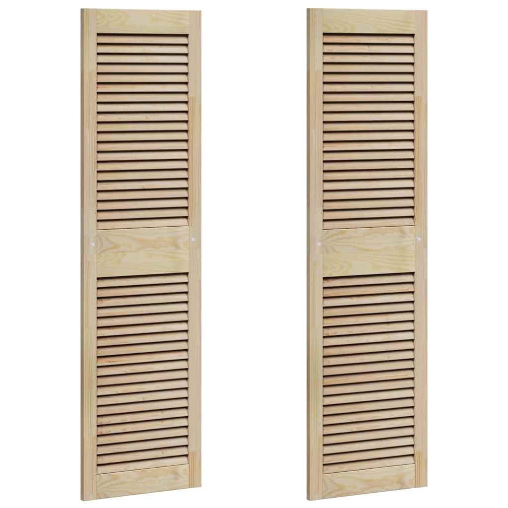 vidaXL Drzwi do szafki 2 pcs Naturalny 140,5 x 2,1 x 39,5 cm