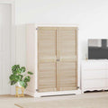 vidaXL Drzwi do szafki 2 pcs Naturalny 49,5 x 2,1 x 140,5 cm