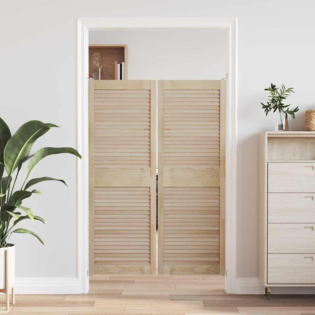 vidaXL Drzwi do szafki 2 pcs Naturalny 49,5 x 2,1 x 140,5 cm