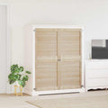 vidaXL Drzwi do szafki 2 pcs Naturalny 140,5 x 2,1 x 59,5 cm
