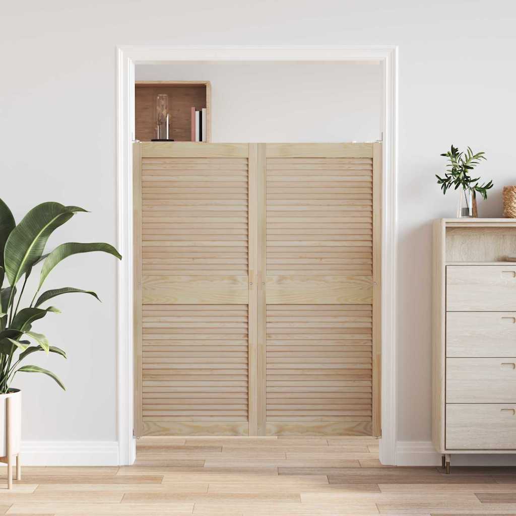 vidaXL Drzwi do szafki 2 pcs Naturalny 140,5 x 2,1 x 59,5 cm