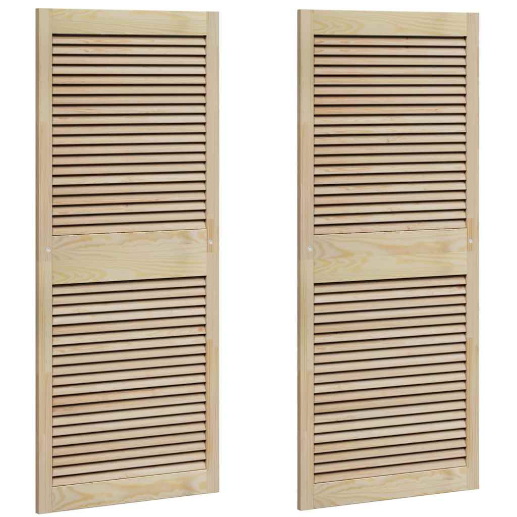 vidaXL Drzwi do szafki 2 pcs Naturalny 140,5 x 2,1 x 59,5 cm