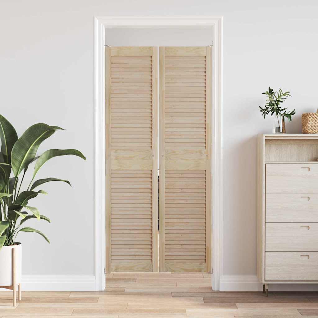 vidaXL Drzwi do szafki z drzwiami 2 pcs Naturalny 170 x 2,1 x 39,5 cm
