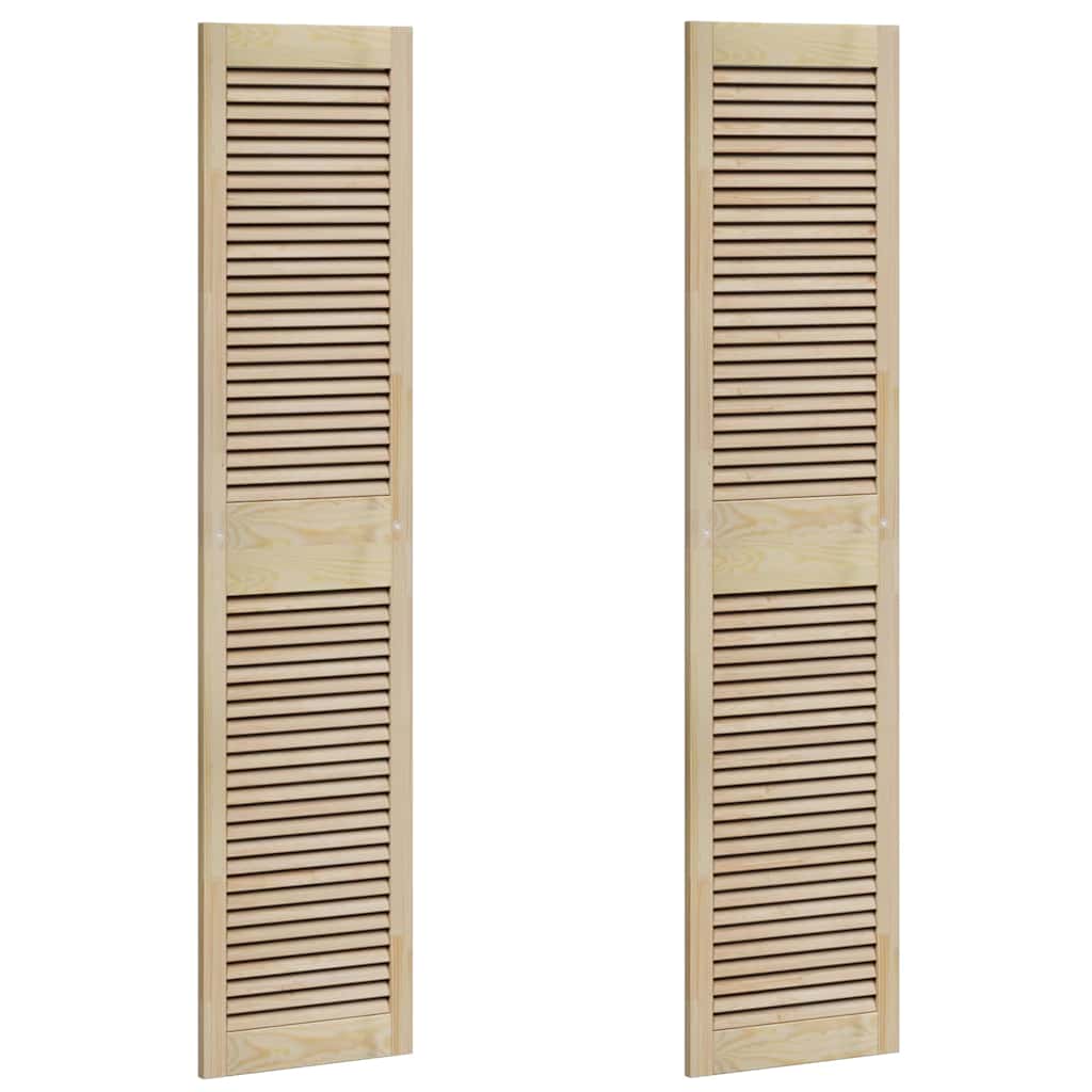 vidaXL Drzwi do szafki z drzwiami 2 pcs Naturalny 170 x 2,1 x 39,5 cm