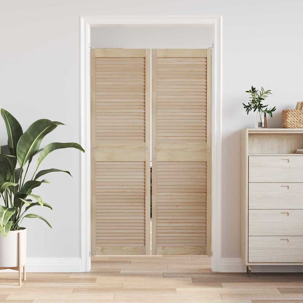 vidaXL Drzwi do szafki z drzwiami 2 pcs Naturalny 170 x 2,1 x 49,5 cm