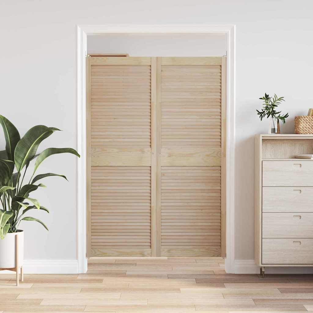 vidaXL Drzwi do szafki z drzwiami 2 pcs Naturalny 170 x 2,1 x 59,5 cm