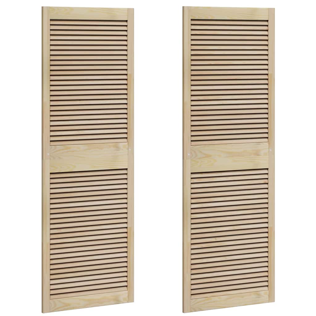vidaXL Drzwi do szafki z drzwiami 2 pcs Naturalny 170 x 2,1 x 59,5 cm