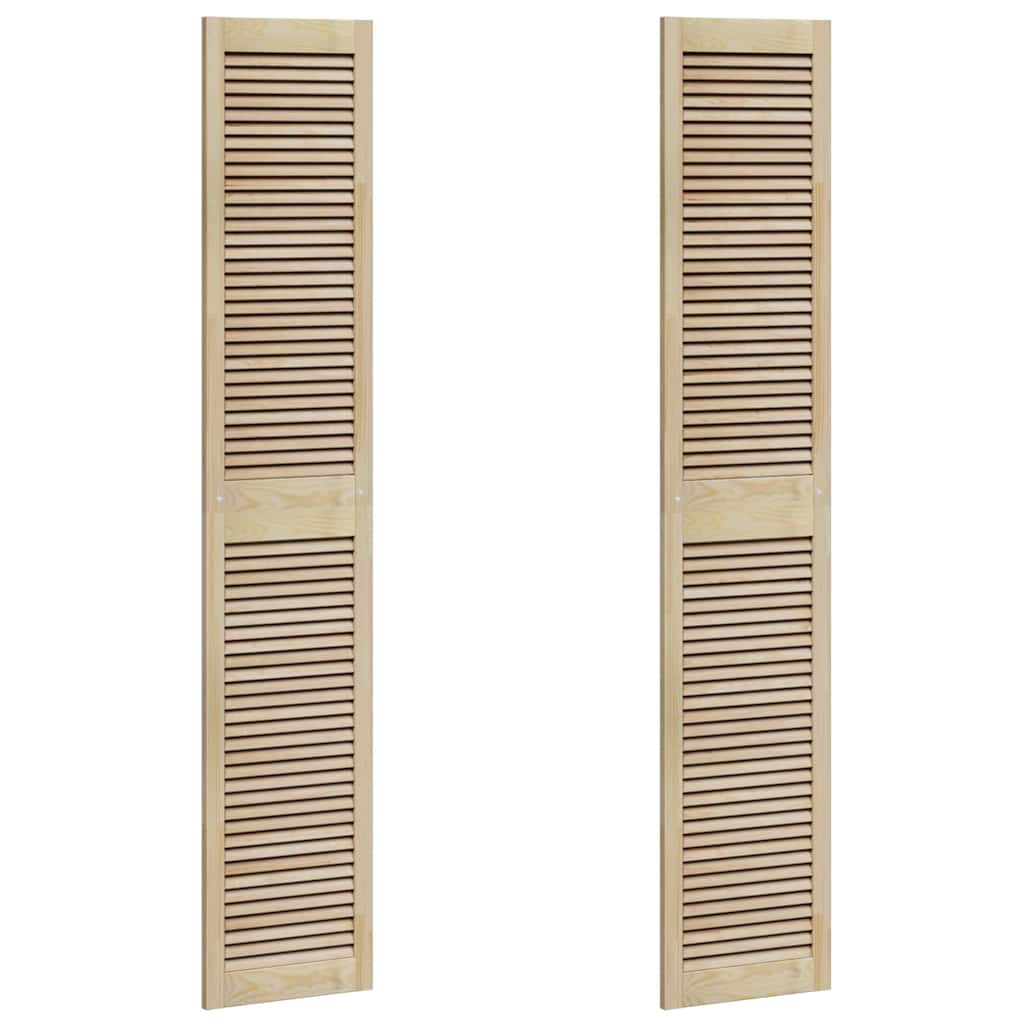 vidaXL Drzwi do szafki z drzwiami 2 pcs Naturalny 201 x 2,1 x 39,5 cm