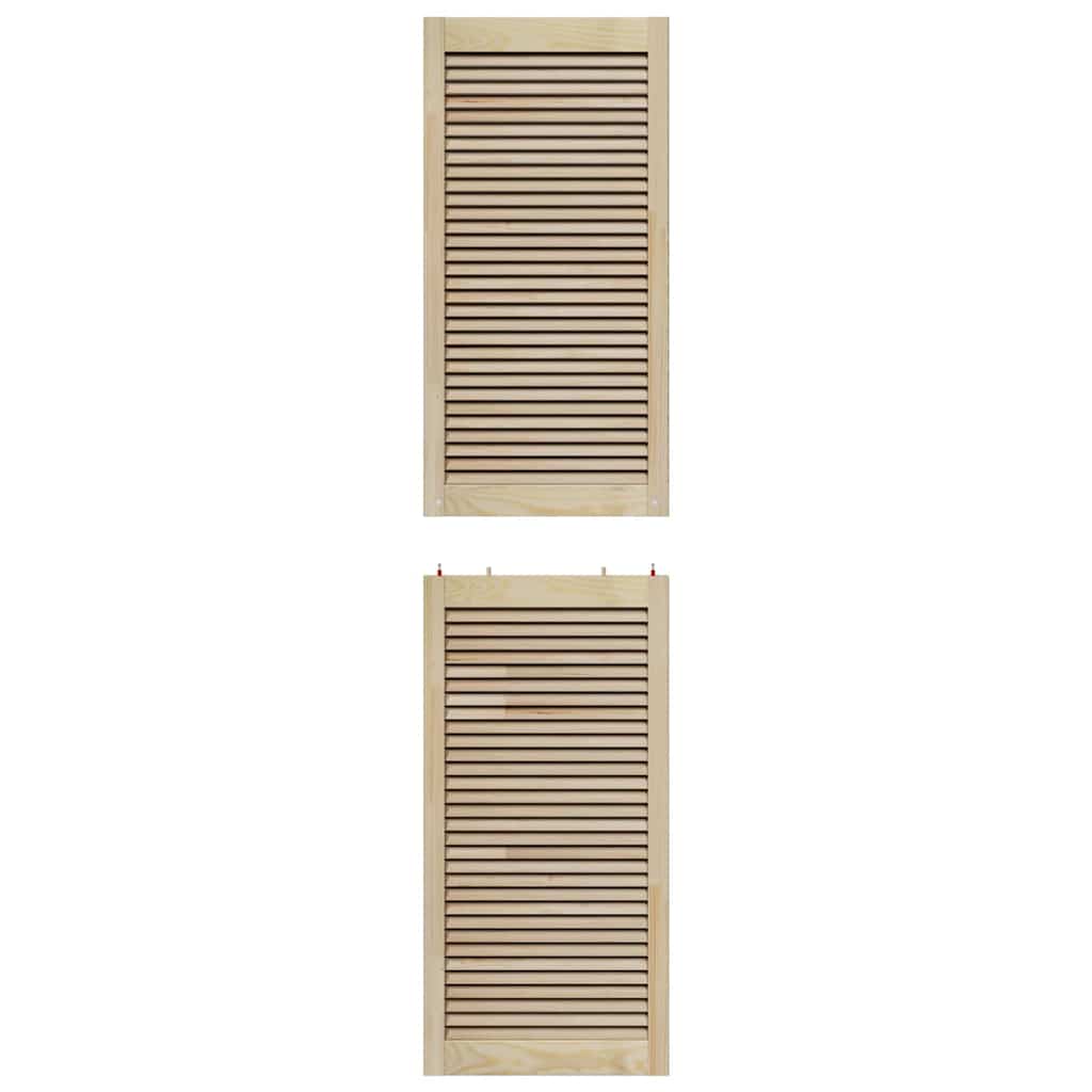 vidaXL Drzwi do szafki z drzwiami 2 pcs Naturalny 201 x 2,1 x 49,5 cm