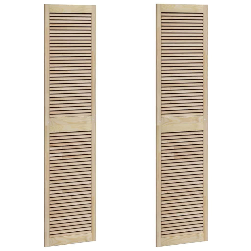 vidaXL Drzwi do szafki z drzwiami 2 pcs Naturalny 201 x 2,1 x 49,5 cm