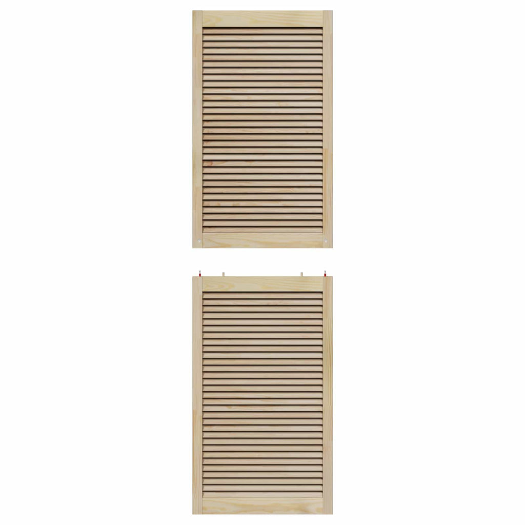 vidaXL Drzwi do szafki z drzwiami 2 pcs Naturalny 201 x 2,1 x 59,5 cm
