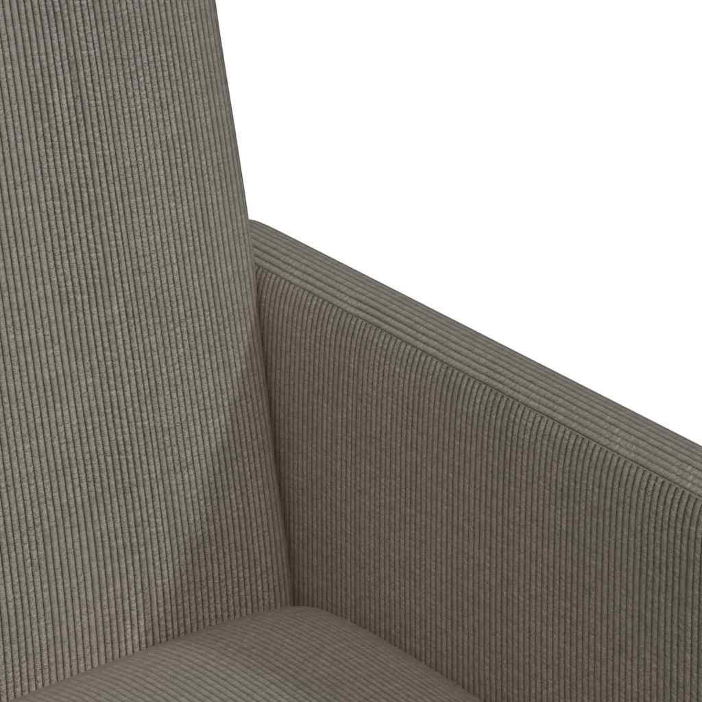 vidaXL Krzesełka jadalne na kółkach 2 pcs Jasnoszary 57 x 66 x 94 cm