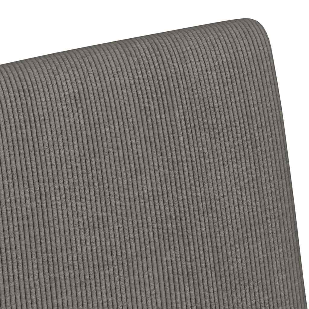 vidaXL Krzesełka jadalne na kółkach 2 pcs Jasnoszary 57 x 66 x 94 cm