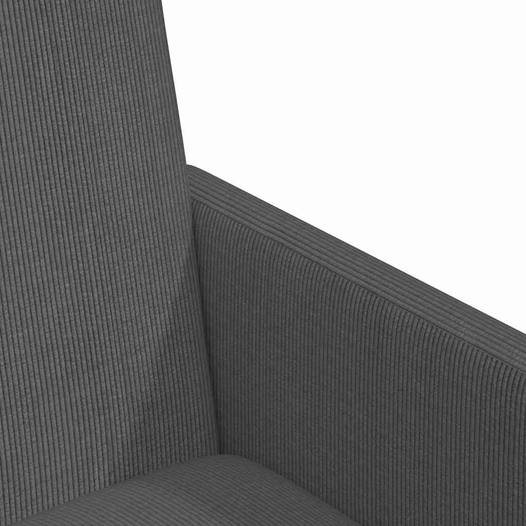 vidaXL Krzesełka jadalne na kółkach 2 pcs ciemno szary 57 x 66 x 94 cm
