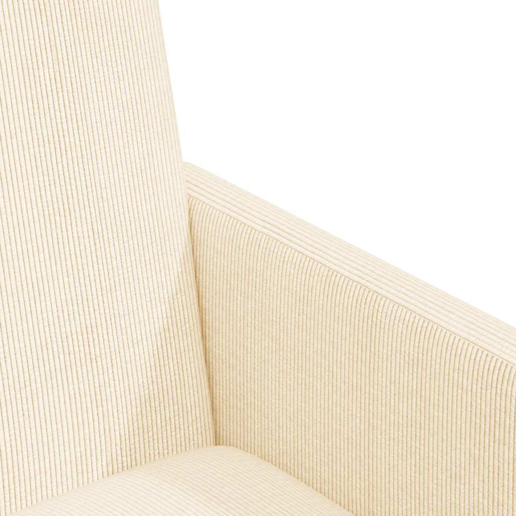 vidaXL Krzesełka jadalne na kółkach 2 pcs Kremowy 57 x 66 x 94 cm